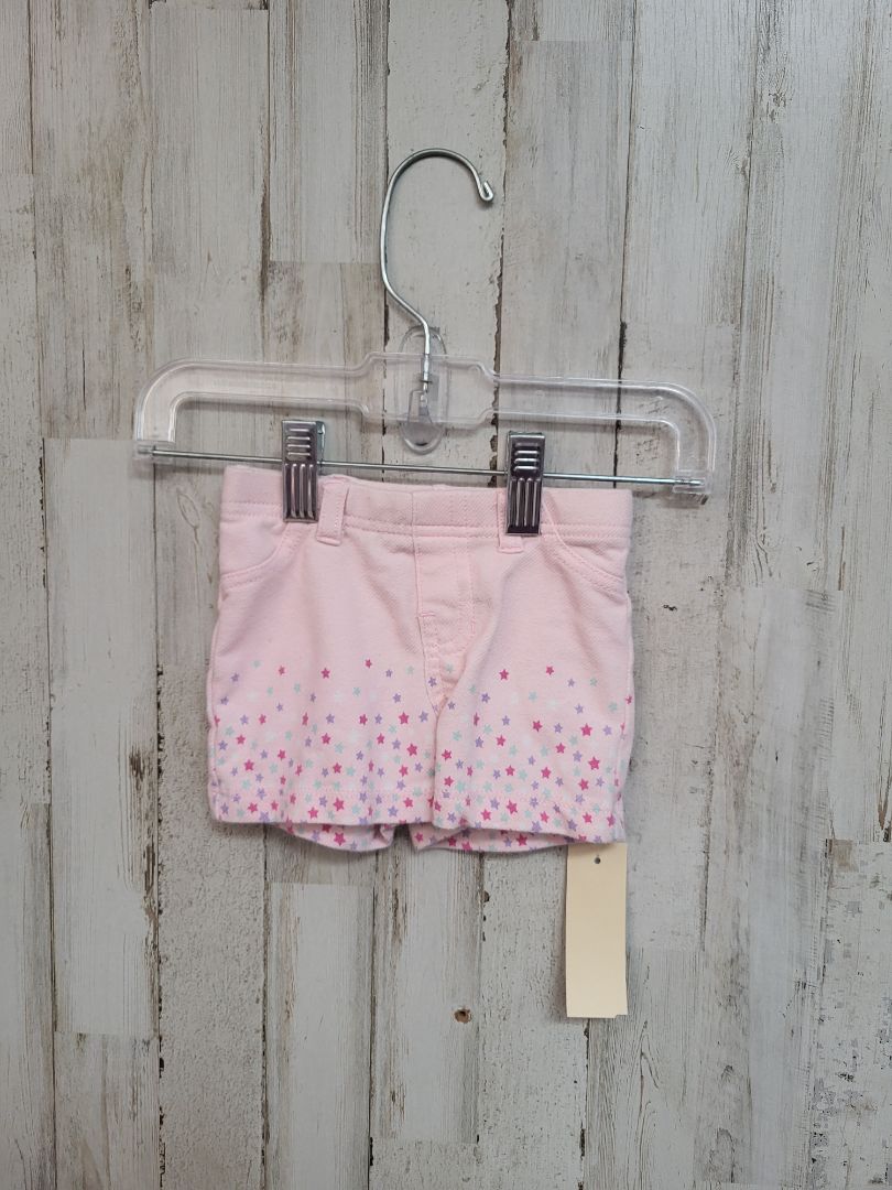 Pink Garanimals 3-6m Pink Star Shorts, Girl NB-3m