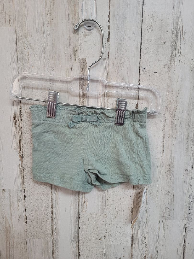 Green Carters 6m Sage Shorts, Girl 6-12m