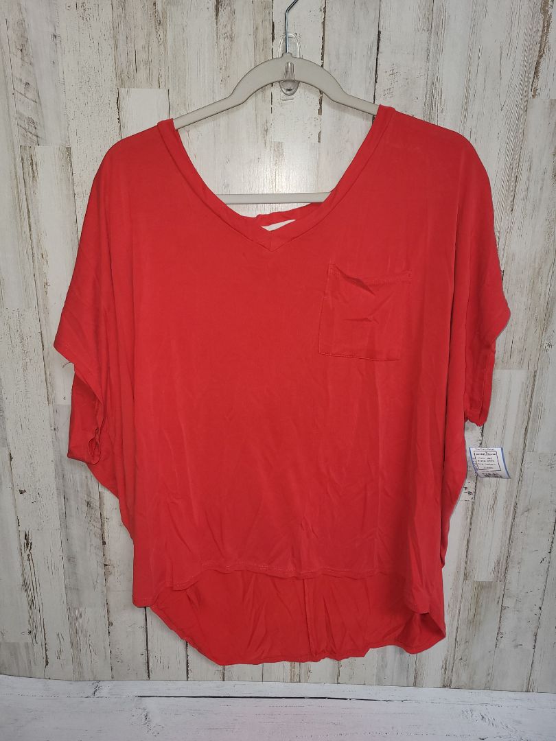 Red Entro v pocket blouse, Ladies L