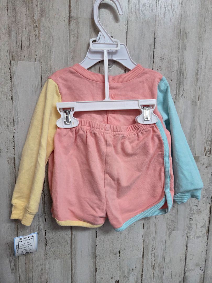 Pink BWA NEW good vibes 2pc set, Girl 24M
