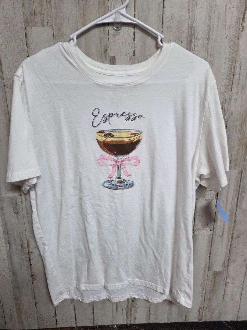 white State of mine Espress martini tee, Ladies M