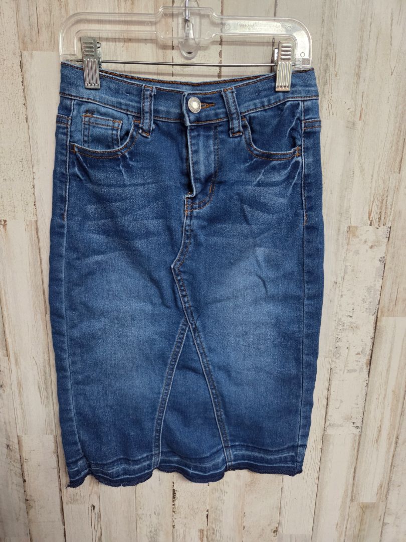 BLUE ROCKIDS STRETCHY JEAN SKIRT, GIRL 8/10