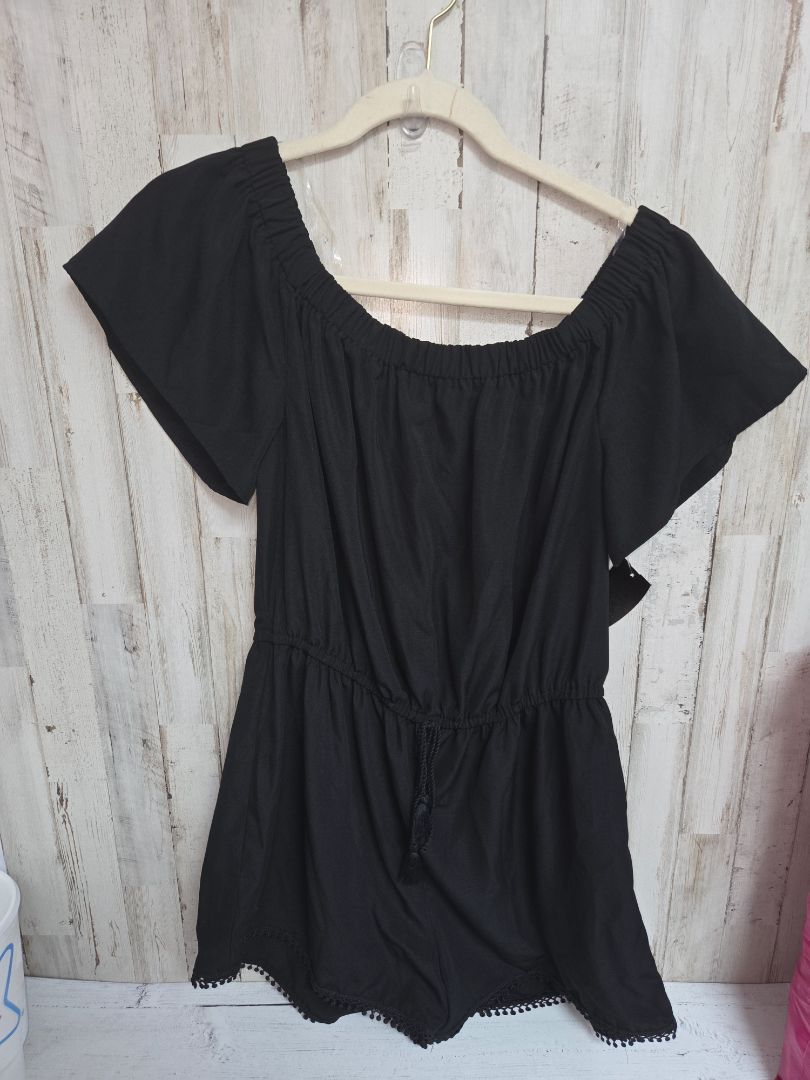 BLACK BEBOP TASSELL ROMPER, LADIES M