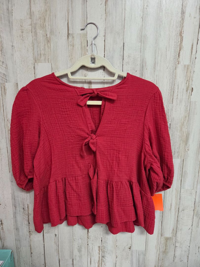 Red Shien Muslin bow top, Ladies M