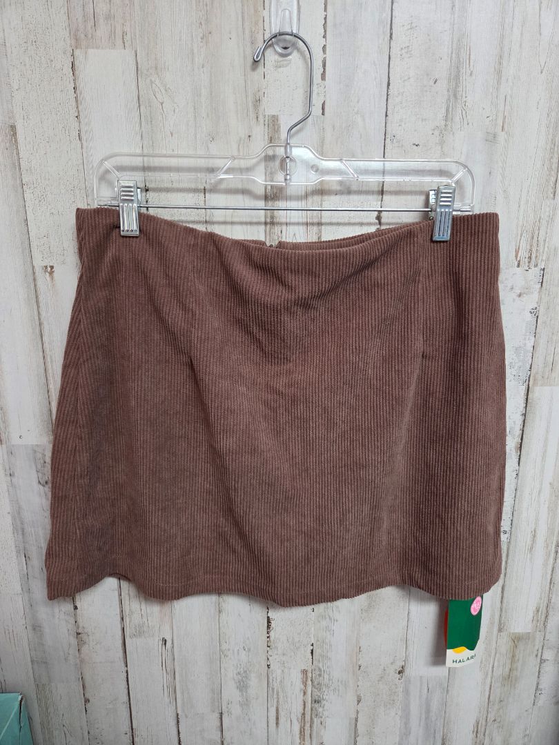 Brown HALARA Ribbed skort, Ladies L
