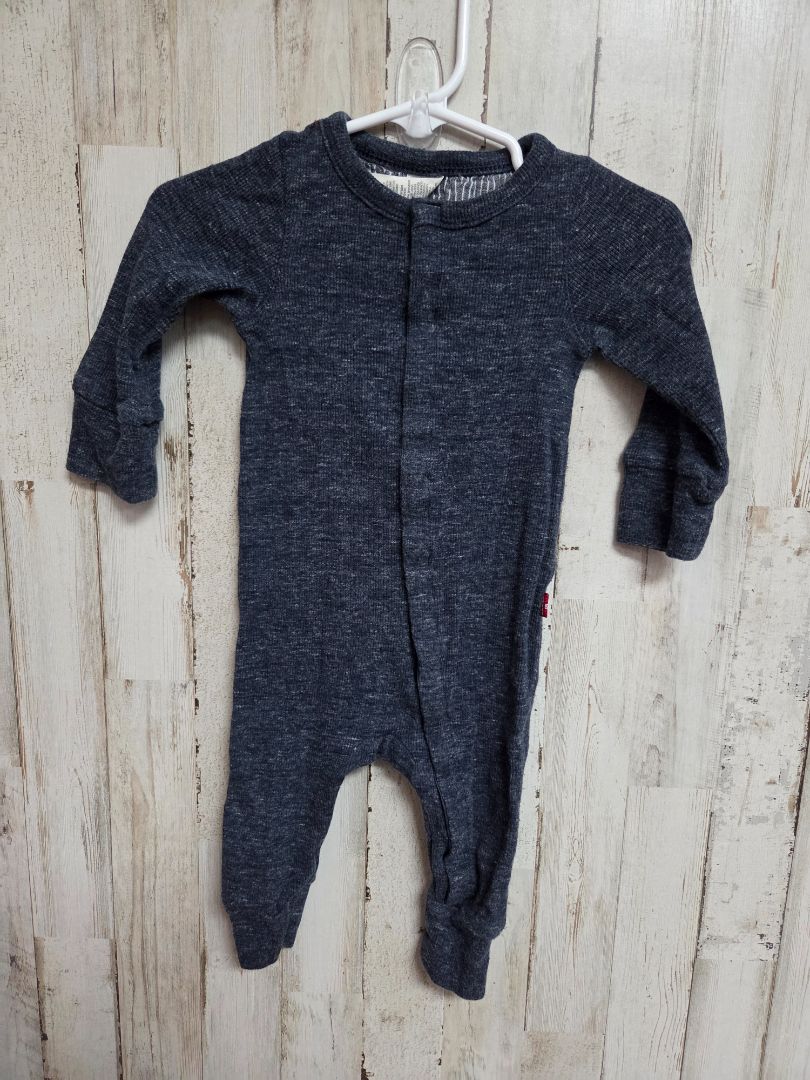 GREY LEVI STRAUSS FOOTLESS ZIP SLEEPER, BOY 3-6M