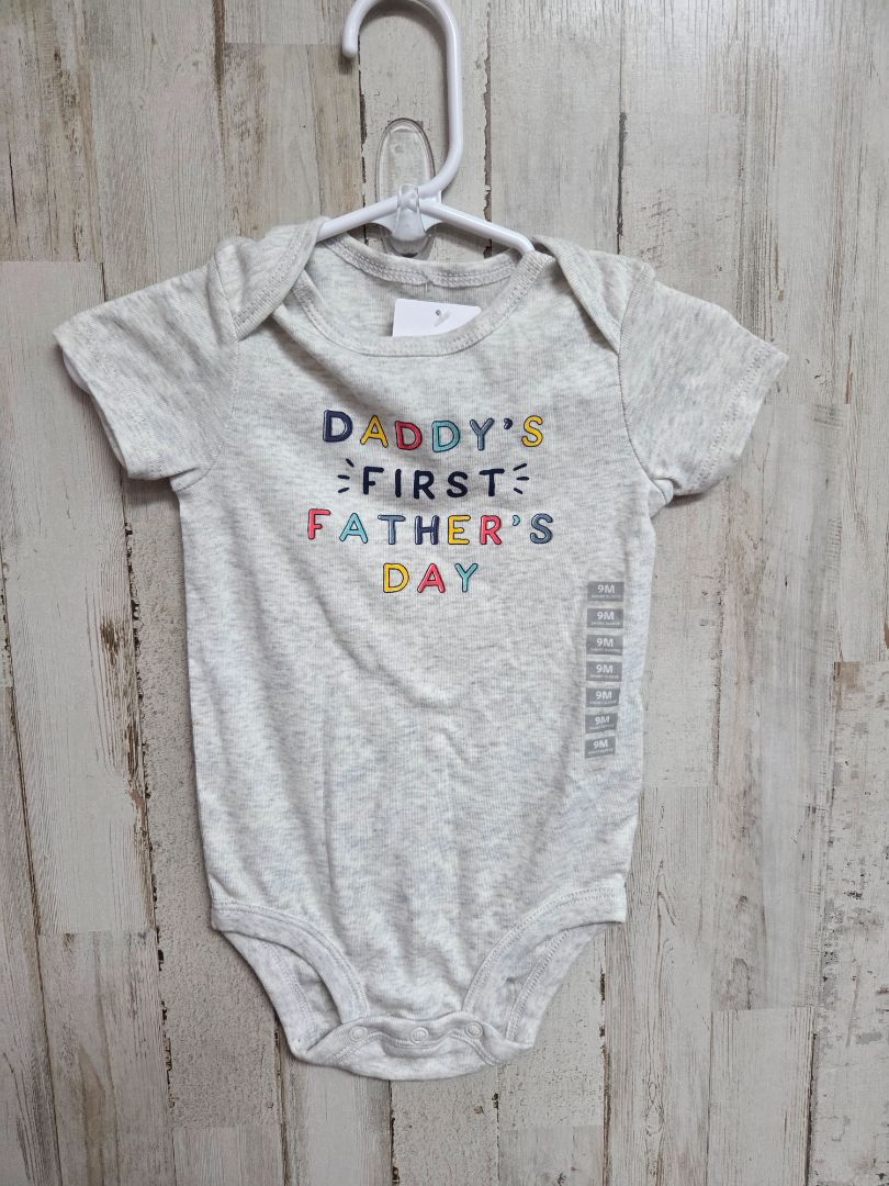 GREY CARTERS NEW FATHERS DAY ONESIE, BOY 9M