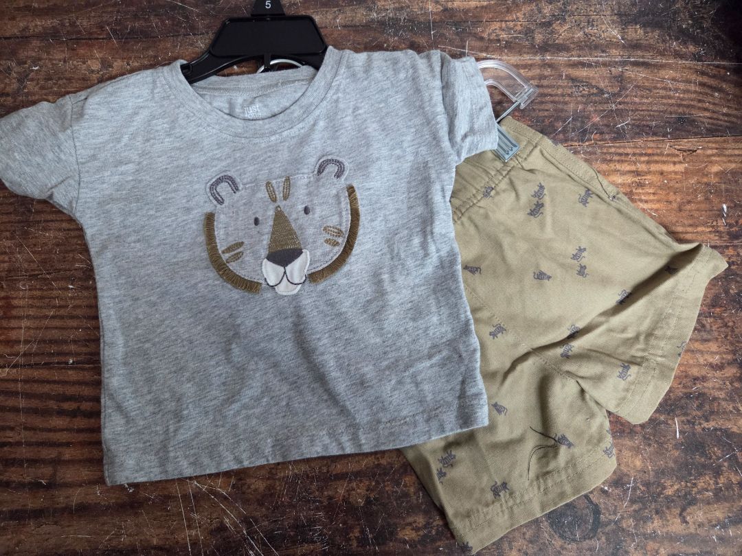 GREY JUST ONE YOU TIGER OUTFIT, BOY 9M