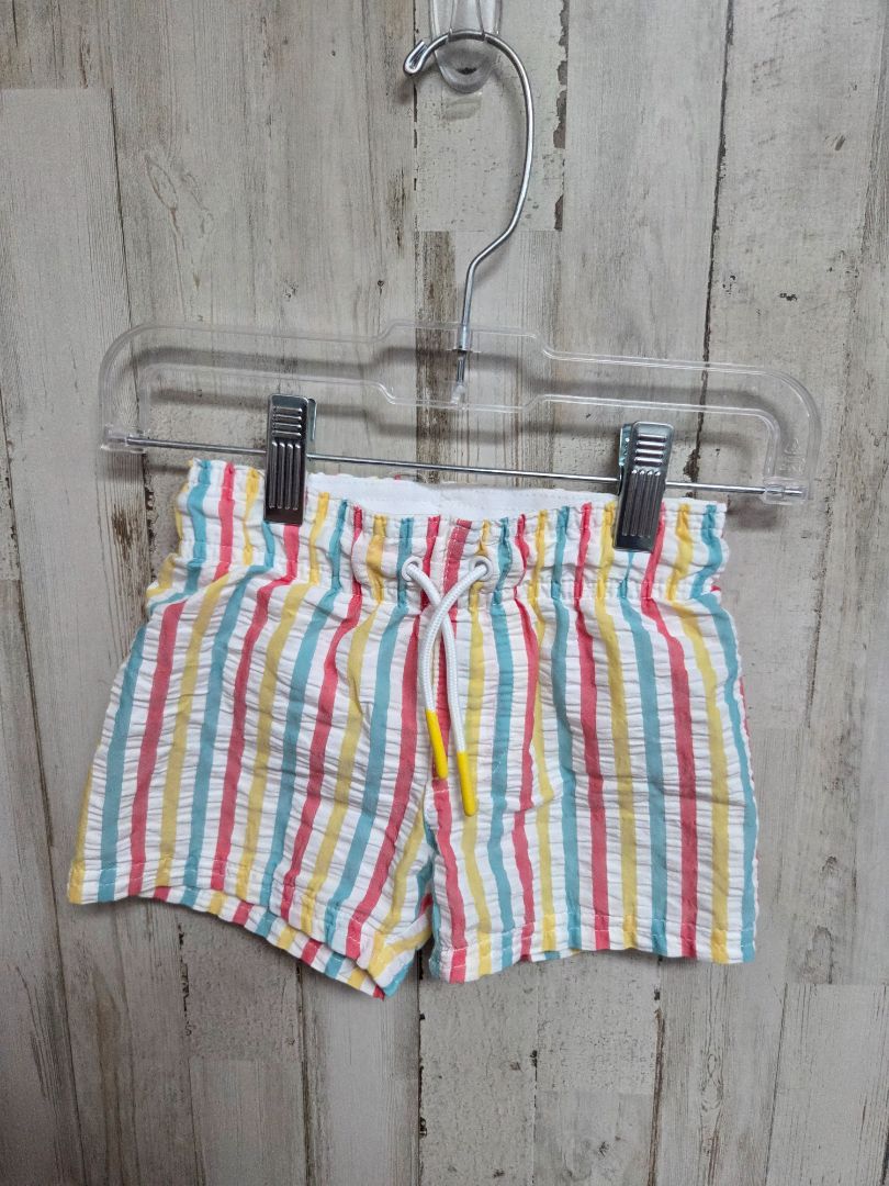 MULTI CAT & JACK STRIPED SWIM TRUNKS, BOY 12M