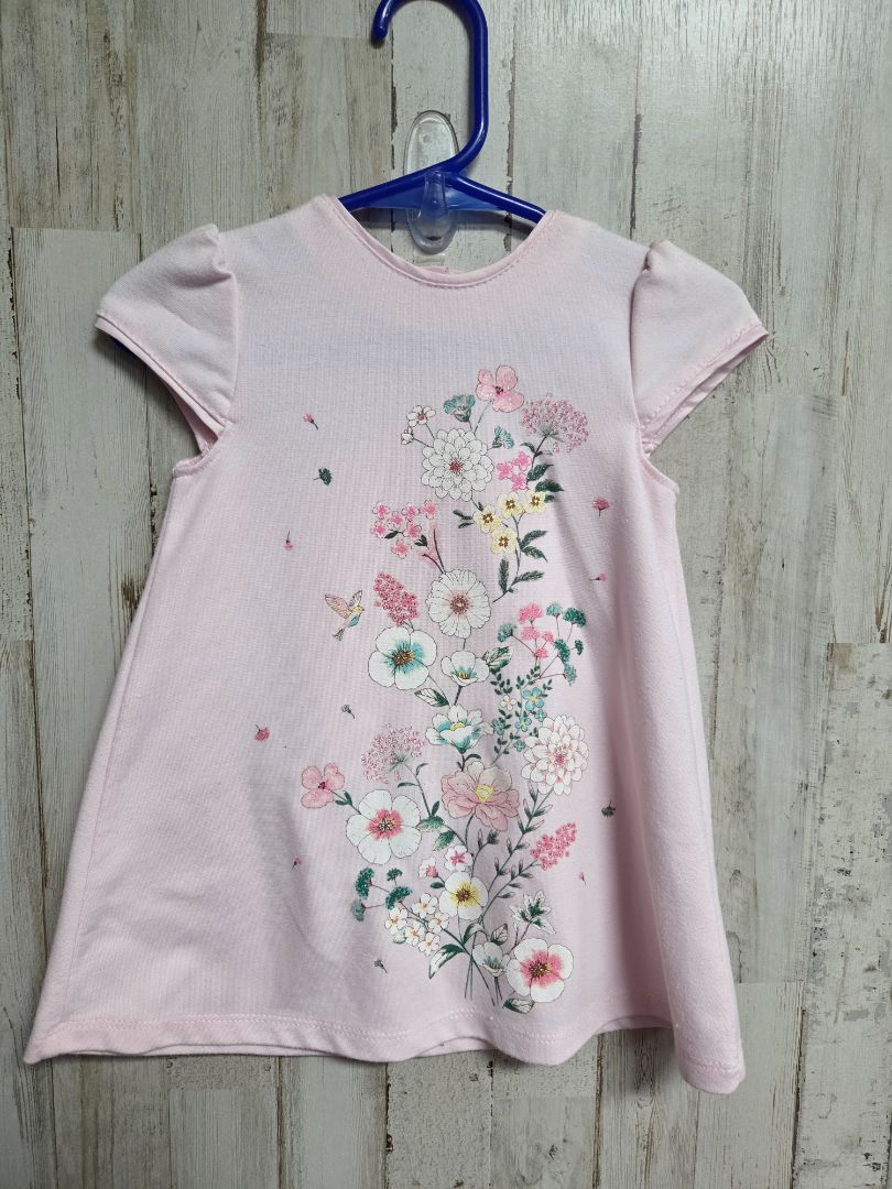 PINK LITTLE ME FLORAL BIRD DRESS, GIRL 18M