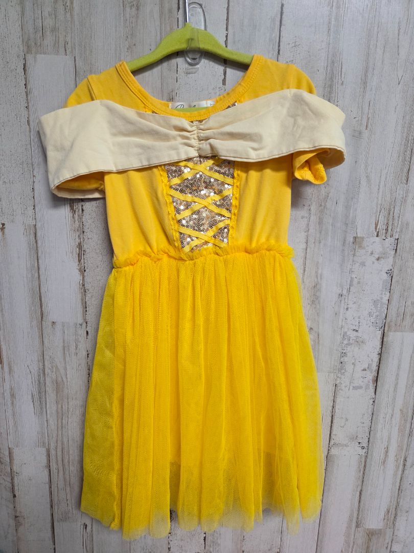 YELLOW PRESLEY COUTURE PRINCESS DRESS, GIRL 3T/4T