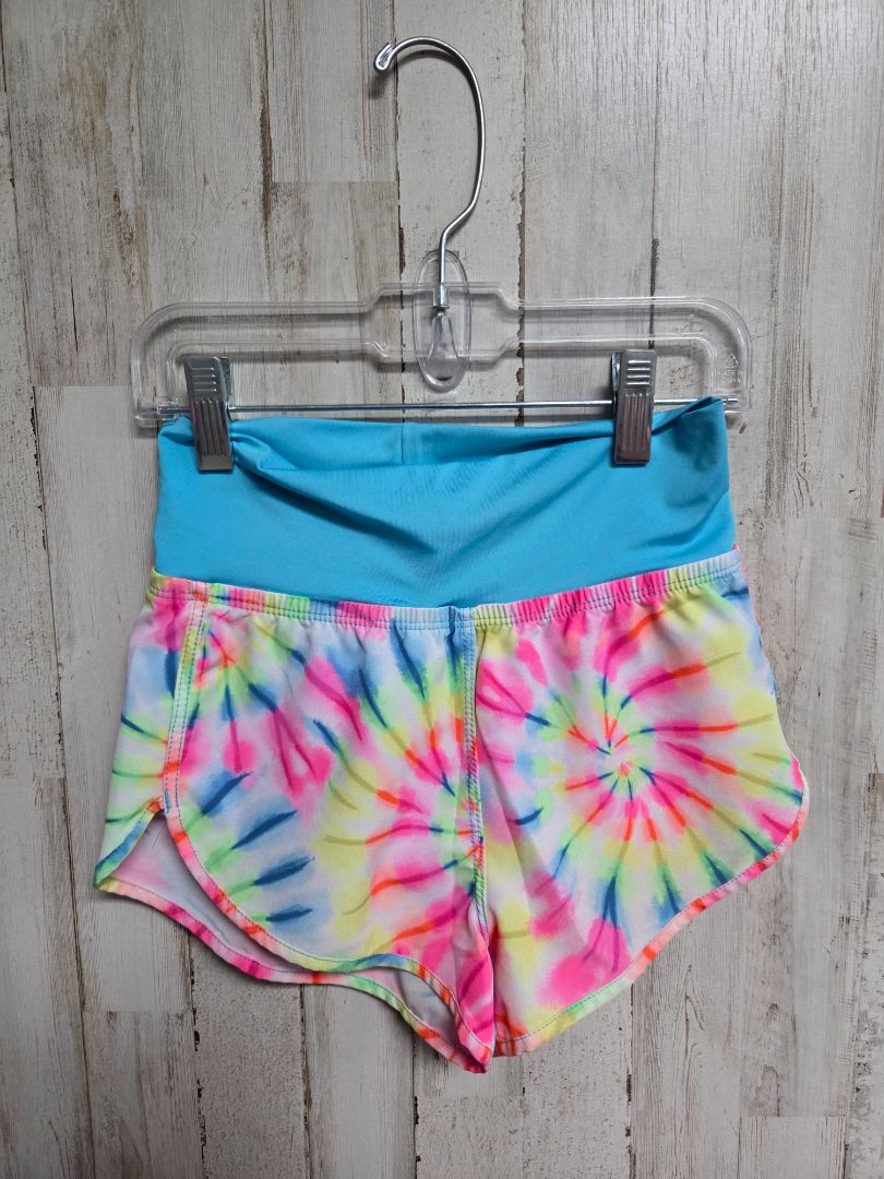 NEON WONDER NATION TIEDYE SHORTS, GIRL 4/5