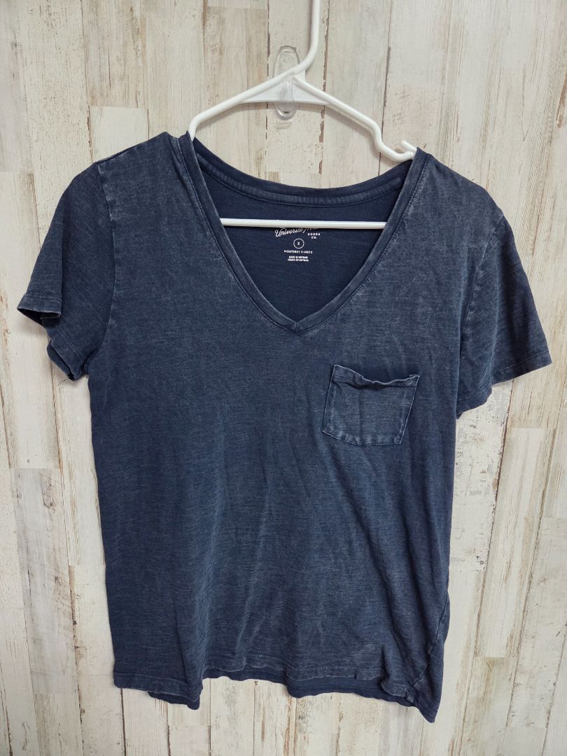 NAVY UNIVERSAL THREAD POCKET TEE, LADIES S