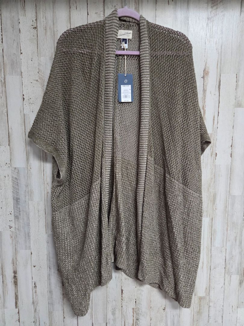UNIVERSAL THREAD OLIVE NEW OPEN KNIT KIMONO, LADIES OS