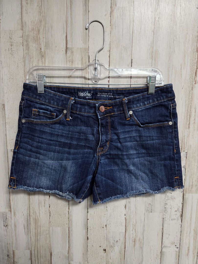 DENIM MOSSIMO SZ8/29 MID RISE MIDI SHORTS, LADIES M
