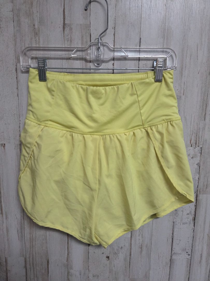 YELLOW LOVE TREE FLOWY SHORTS, LADIES M