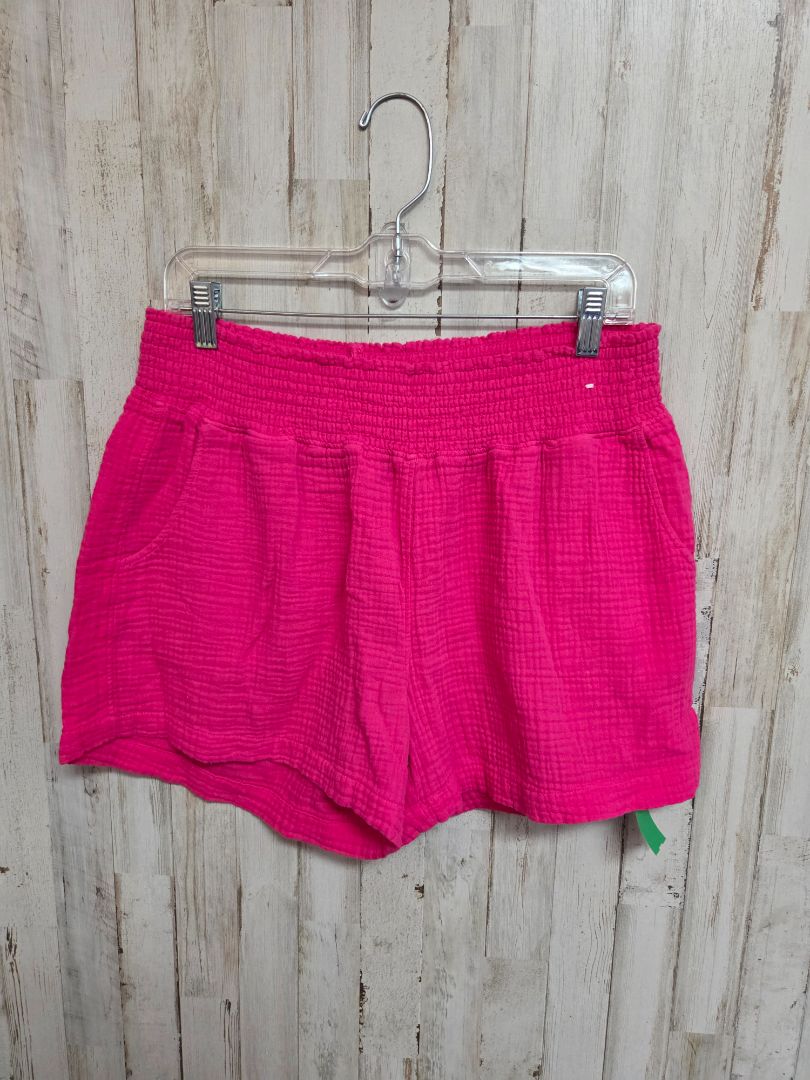 PINK MUSLIN SHORTS, LADIES L