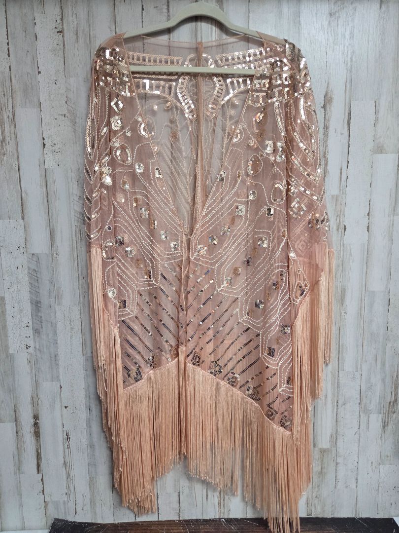 GOLD SEQUIN COVER UP, LADIES OS - PLUS SIZE