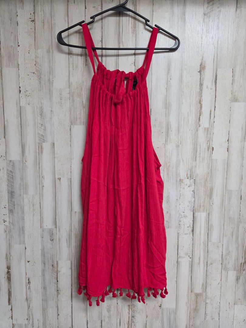 RED LANE BRYANT 28 TASSEL CAMI TUNIC, LADIES 4X