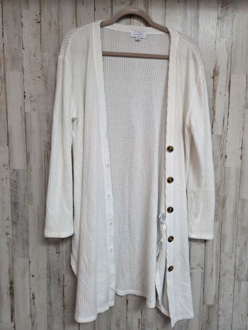 CREAM MUDPIE WAFFLE KNIT CARDIGAN, LADIES S/M