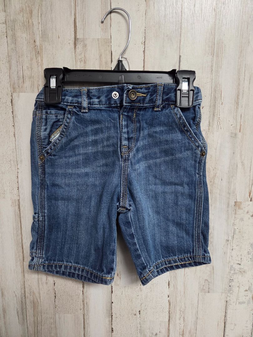 BLUE CHILDRENS PLACE JEAN SHORTS, BOY 4T