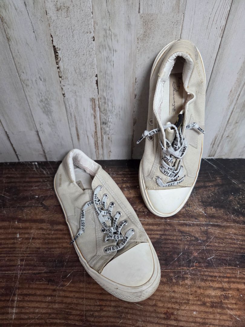 GREY VINTAGE HAVANA STAR SLIP ON SNEAKERS, SHOES A7.5