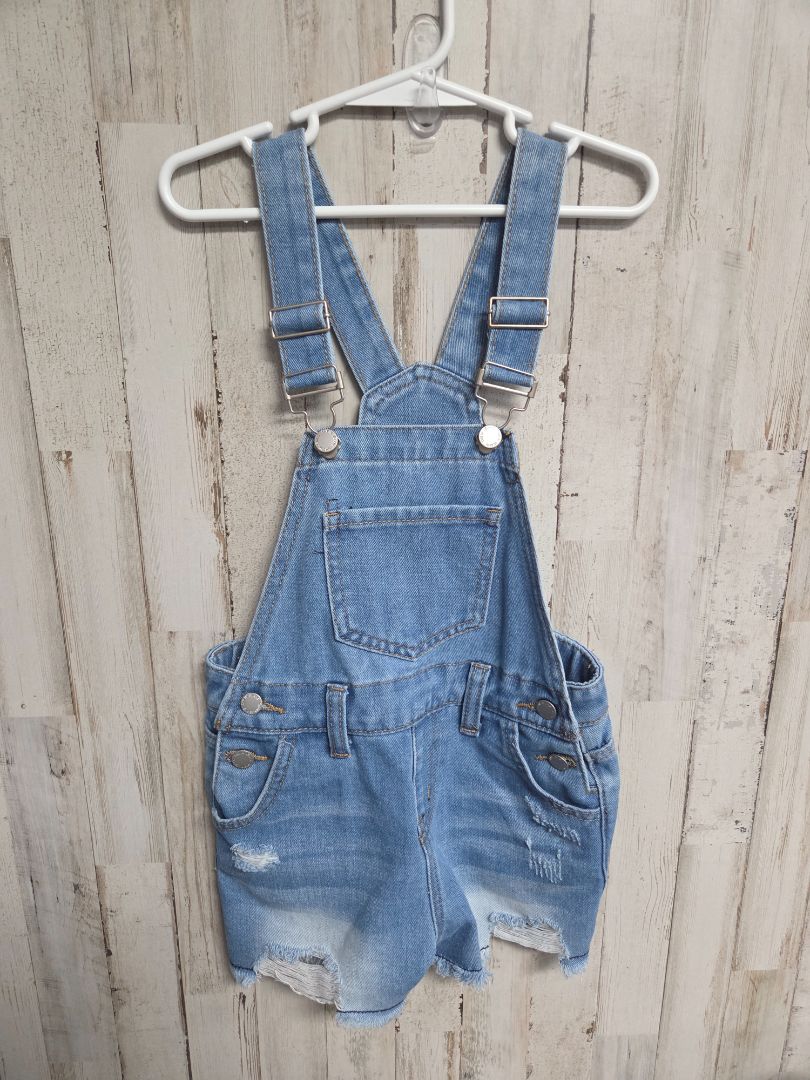 DENIM SHEIN DISTRESSED OVERALLS, GIRL 6
