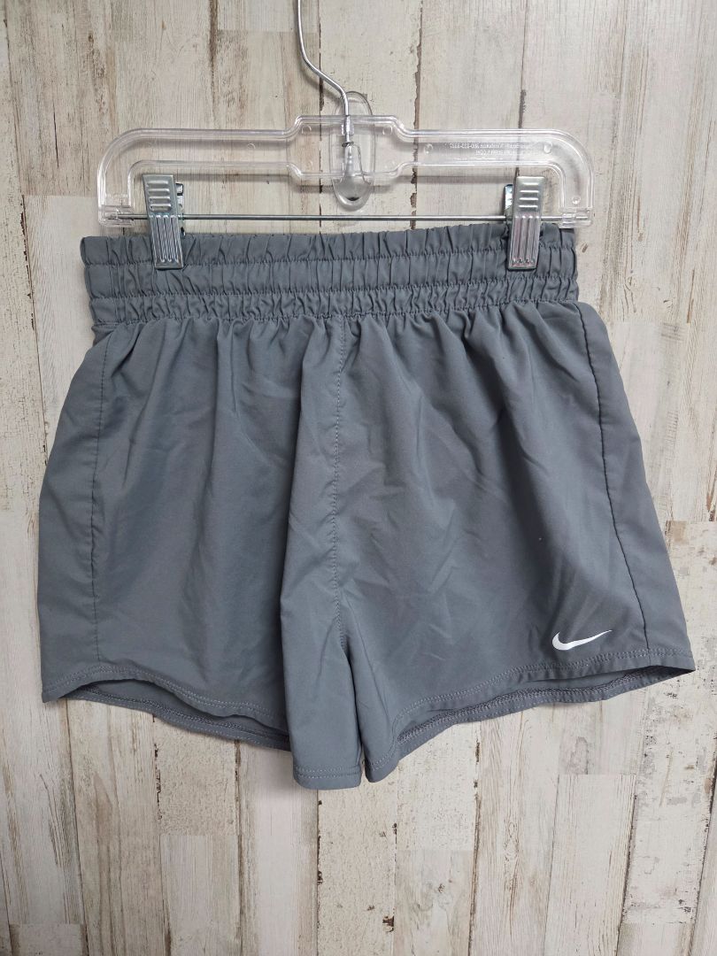 GREY NIKE LOGO SHORTS, GIRL 8
