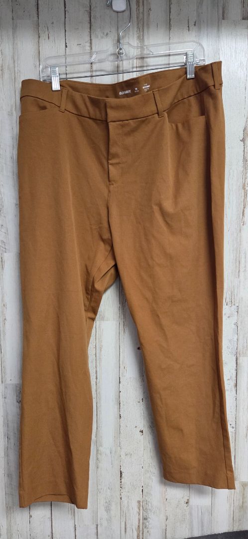 BROWN OLD NAVY SZ18P PIXIE SKINNY PANTS, LADIES 2X