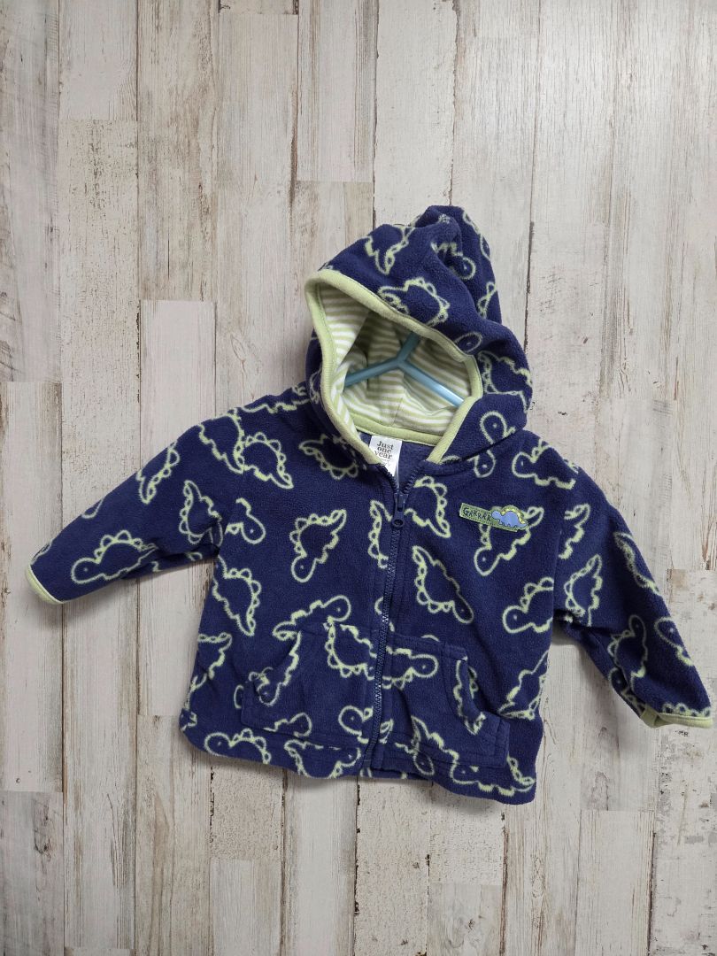 NAVY CARTERS FLEECE DINO JACKET, BOY 3M