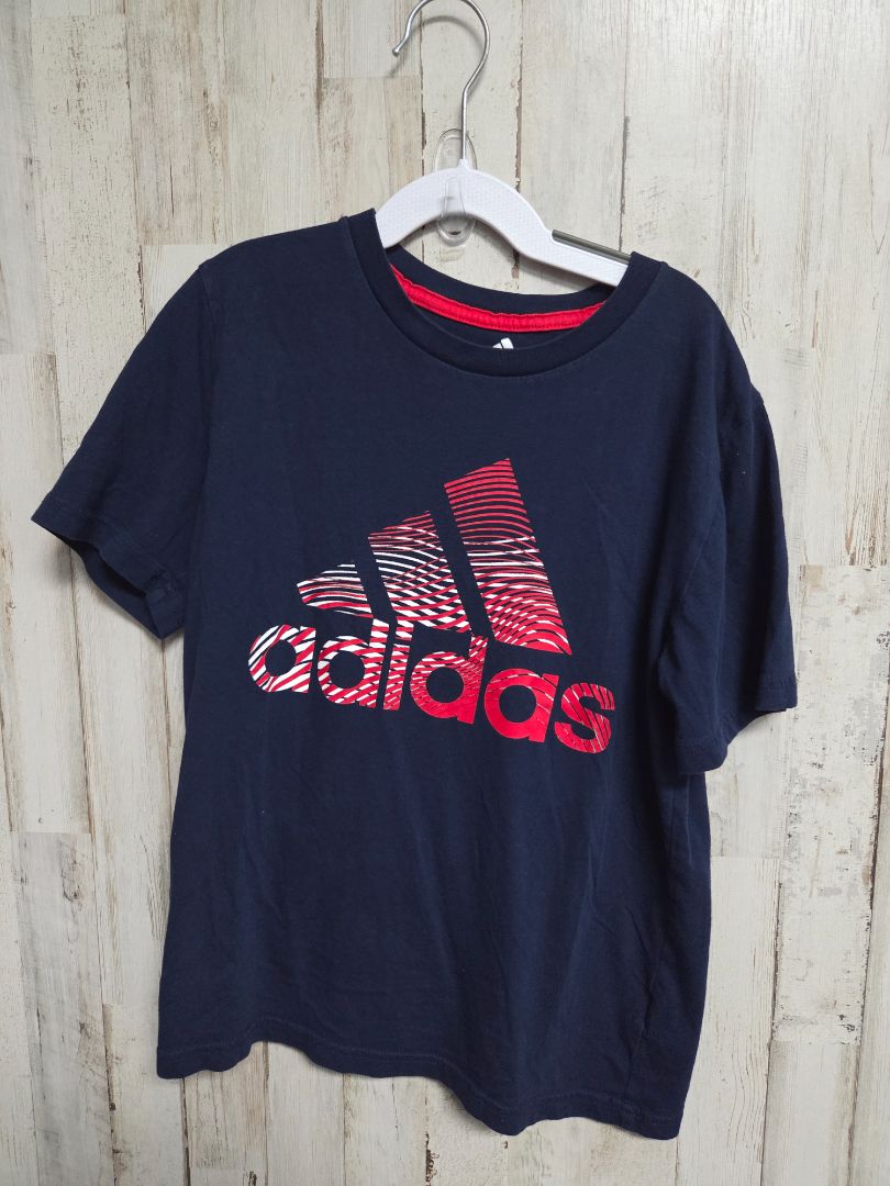 NAVY ADIDAS LOGO TEE, BOY 8