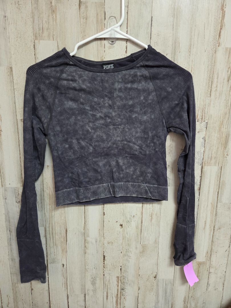 GREY PINK SEAMLESS CROP TEE, LADIES S