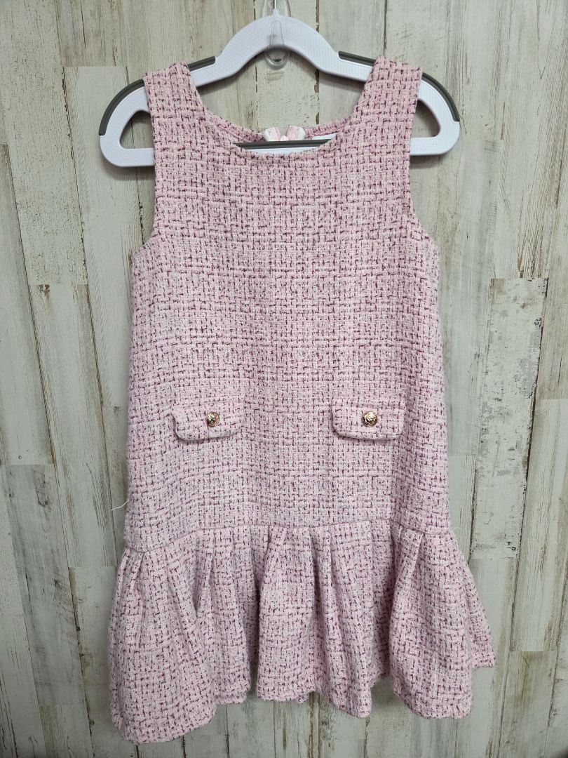 PINK BTWEEN TWILL DRESS, GIRL 6