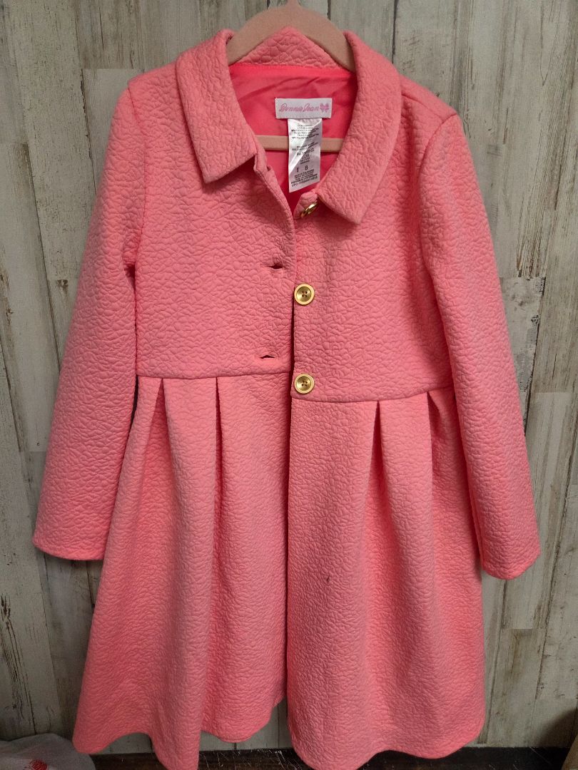 PINK BONNIE JEAN PLEATED COAT, GIRL 8
