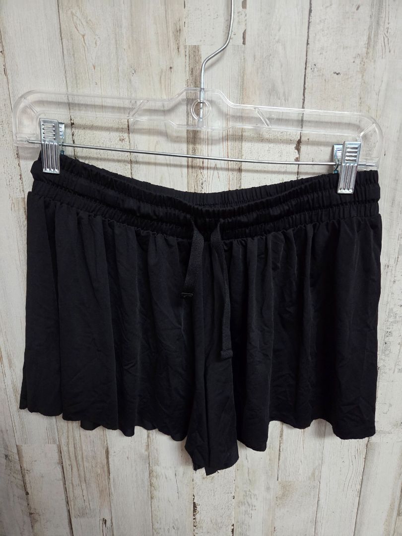 BLACK WONDER NATION FLUTTER SHORTS, GIRL 14/16