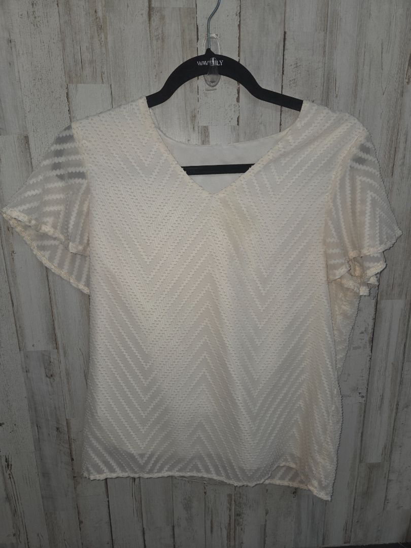 ivory textured chevron blouse, LADIES S
