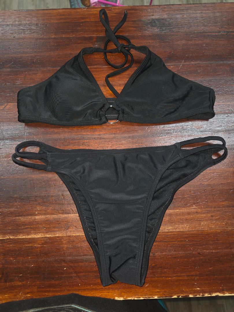 black XHILARATION 2pc bikini, LADIES S