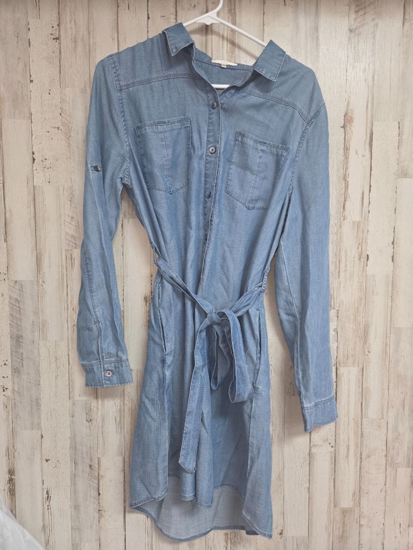 blue laju chambray dress, LADIES L