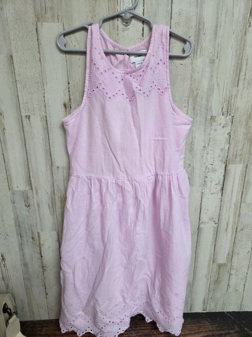 lilac old navy eyelet dress, girl 10/12