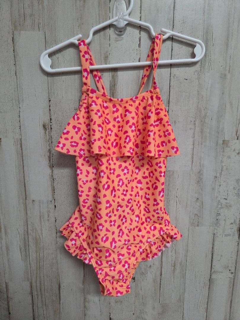 orange wonder nation cheetah swimsuit, girl 4t