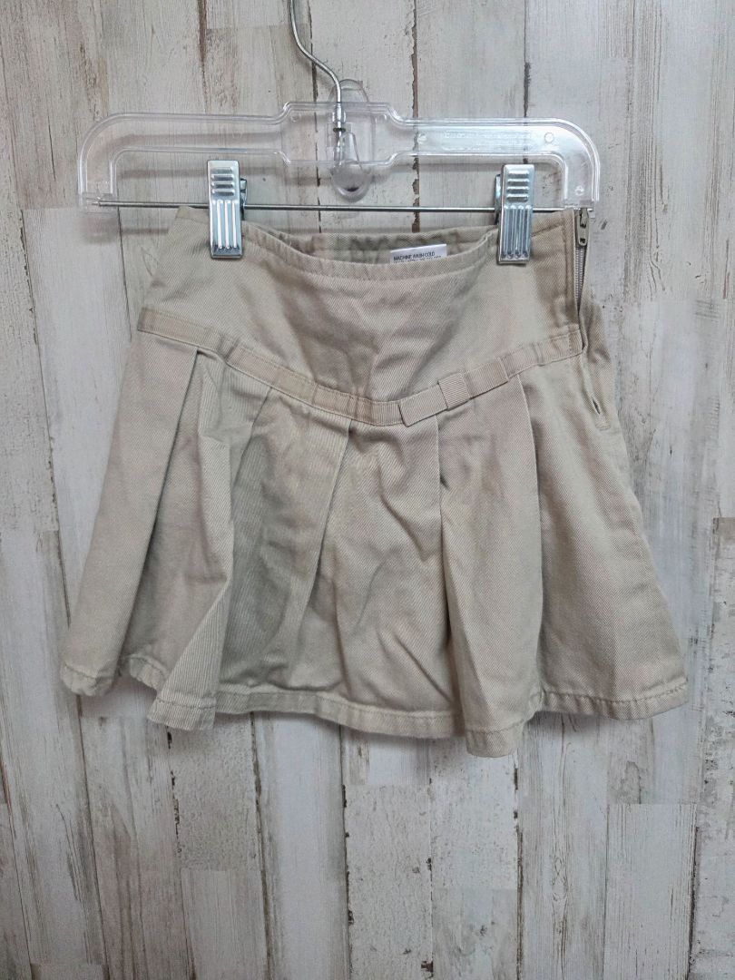 khaki french toast pleated skirt, girl 4