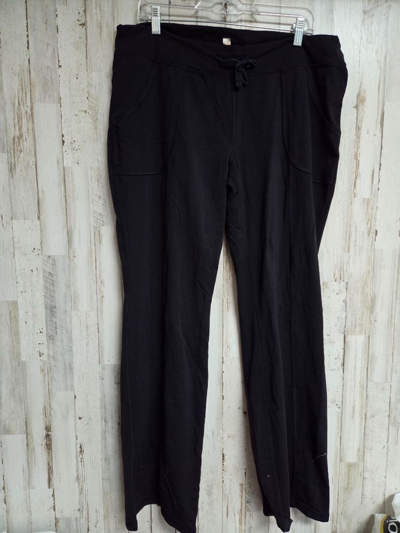 BLACK LUCY PULL ON YOGA PANT, LADIES XL