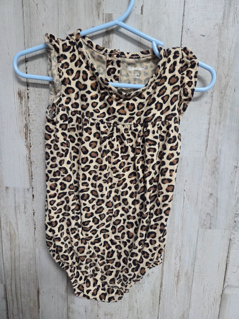 BROWN OLD NAVY CHEETAH BUBBLE, GIRL 6-12M
