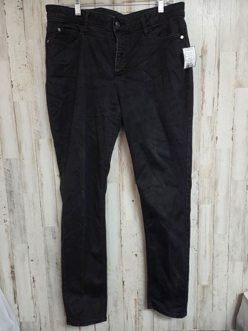BLACK LEE SZ14 MIDRISE SKINNY, LADIES XL
