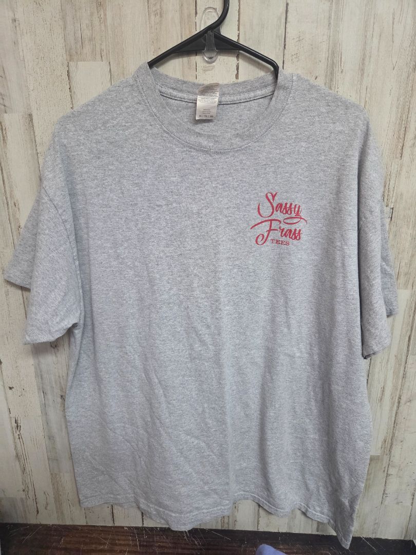 GREY SASSY FRASS MAGNOLIA STATE TEE, LADIES XL