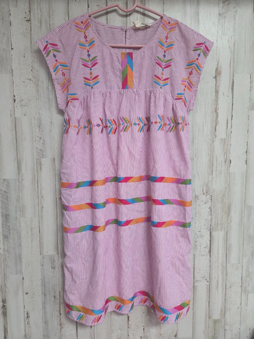 PURPLE SAVANNA JANE EMBROIDERED DRESS, LADIES S