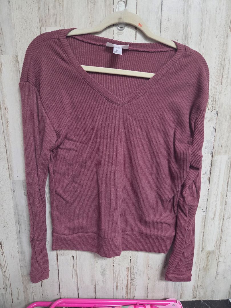 PURPLE JUST BE RIBBED LONGSLEEVE, LADIES M