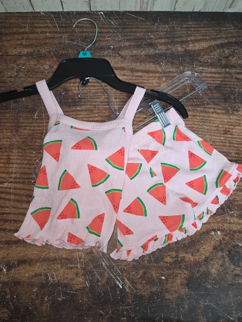 PINK CAT & JACK WATERMELON 2PC SET, GIRLS 3/6M