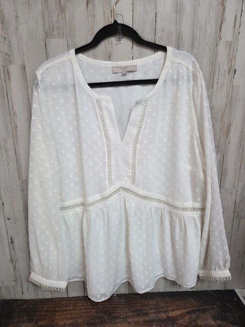WHITE LOFT SZ20 DOT TOP, LADIES 2X