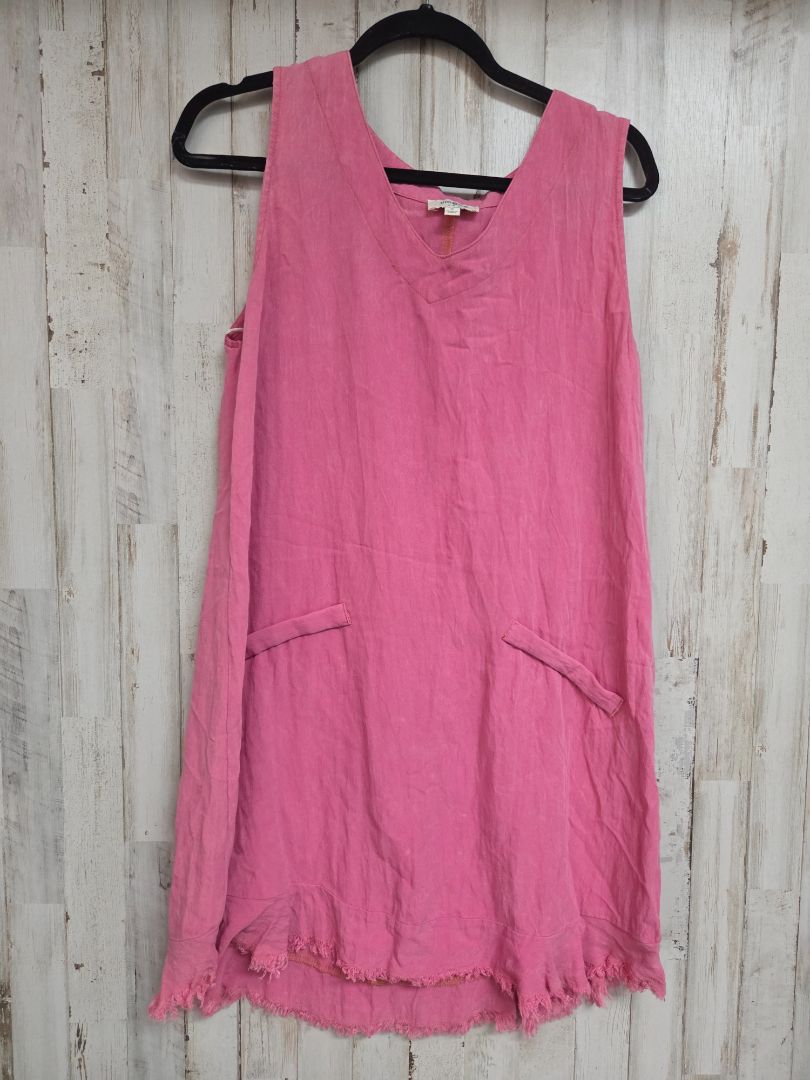 PINK UMGEE POCKET TANK DRESS, LADIES M
